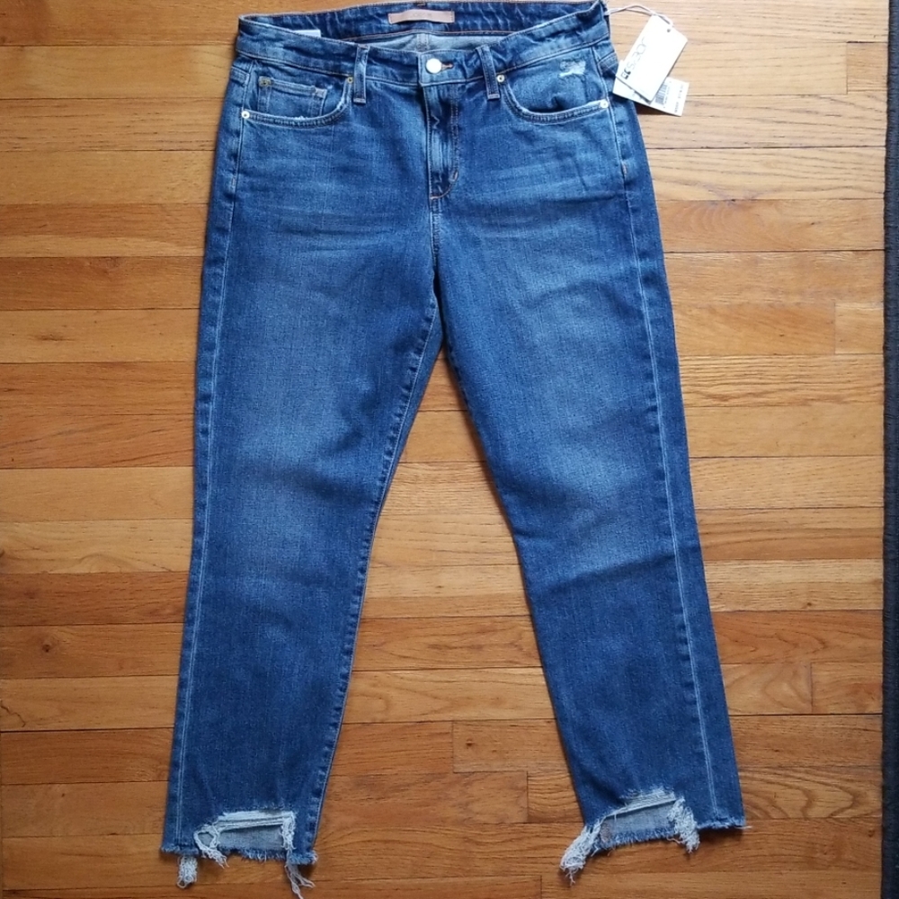 NEW Sz 28 Joe's Jeans Smith Mid Rise Straight Crop
